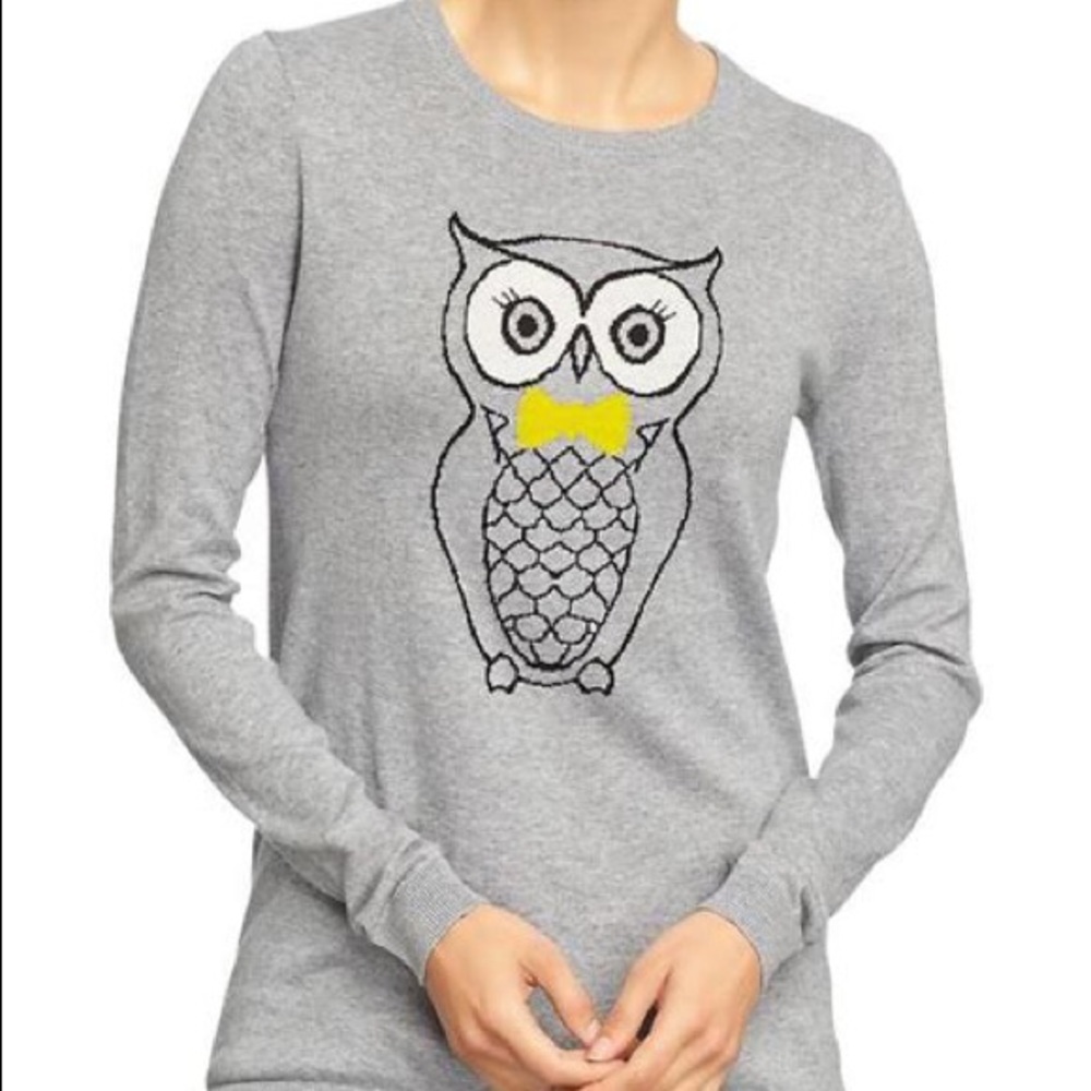 Gray Owl Sweater - Old Navy extra small XS